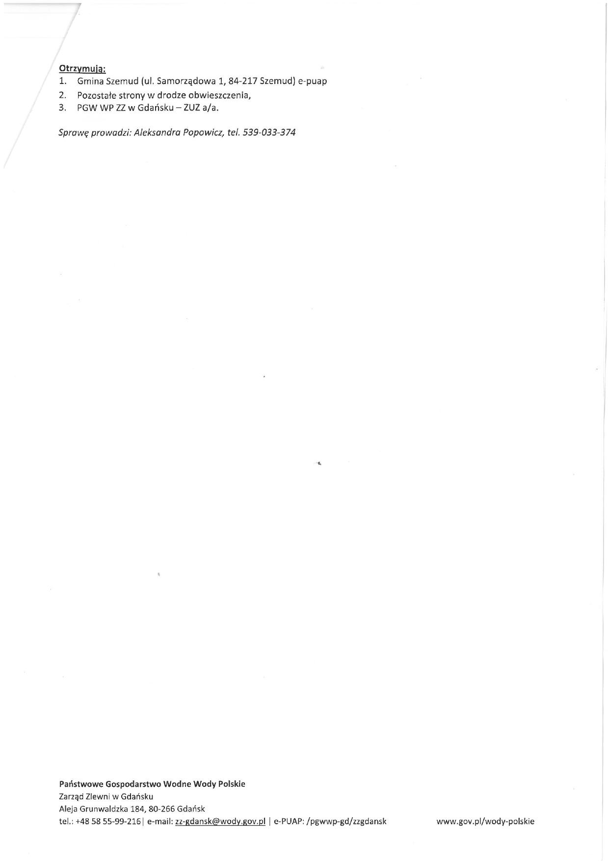 Zawiadomienie Państwowego Gospodarstwa Wodnego Wody Polskie nr GG.ZUZ.4210.551.2025.AP z&nbsp;dnia 24.07.2025 r.  o&nbsp;wszczęciu postępowania administracyjnego w&nbsp;sprawie wydania pozwolenia wodnoprawnego