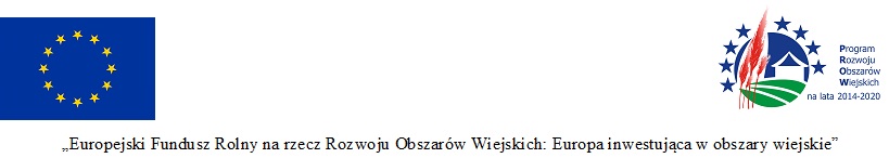 Obraz zawiera logo Unii Europejskiej oraz&nbsp;Programu Rozwoju Obszar&oacute;w Wiejskich